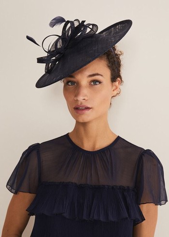 Phase Eight Navy Fascinator Hats Navy Canada | WPJHLS-436